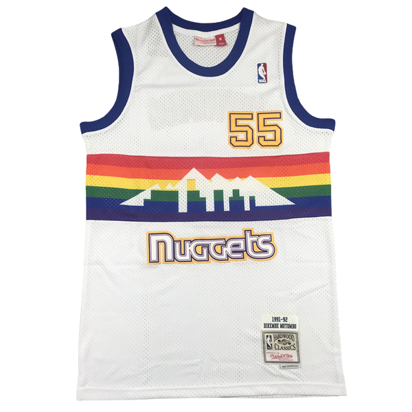 NBA retro jerseys in vibrant colors and old-school logos, paying tribute to the style and flair of basketball's golden eras