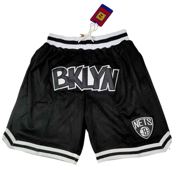 Brooklyn Nets Shorts Black Front