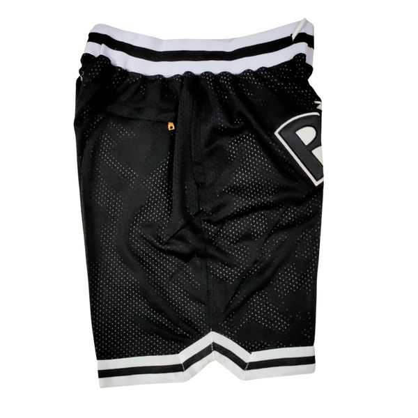 Brooklyn Nets Shorts Black Side.