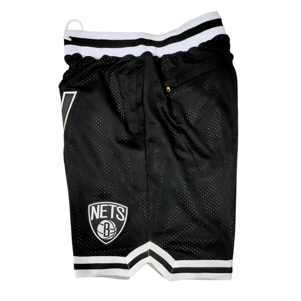 Brooklyn Nets Shorts Black Side