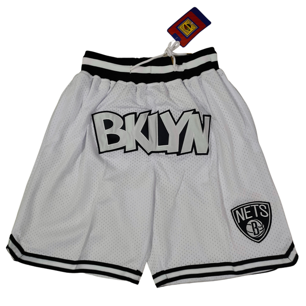 Brooklyn Nets Shorts White Front