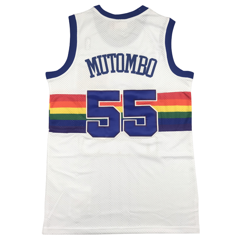 Dikembe mutombo rainbow jersey sales