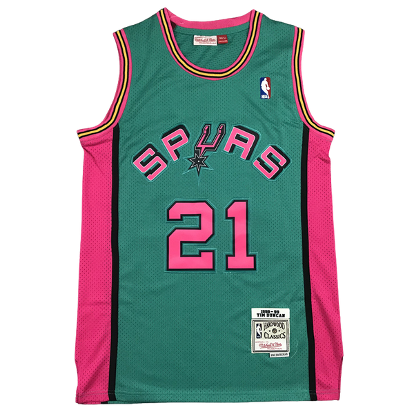 NBA retro jerseys in vibrant colors and old-school logos, paying tribute to the style and flair of basketball's golden eras