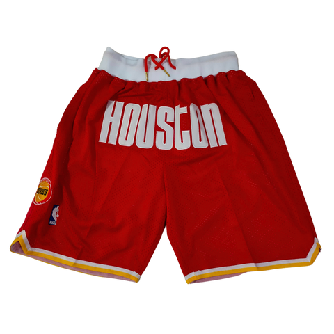 Houston Rockets Shorts Front.